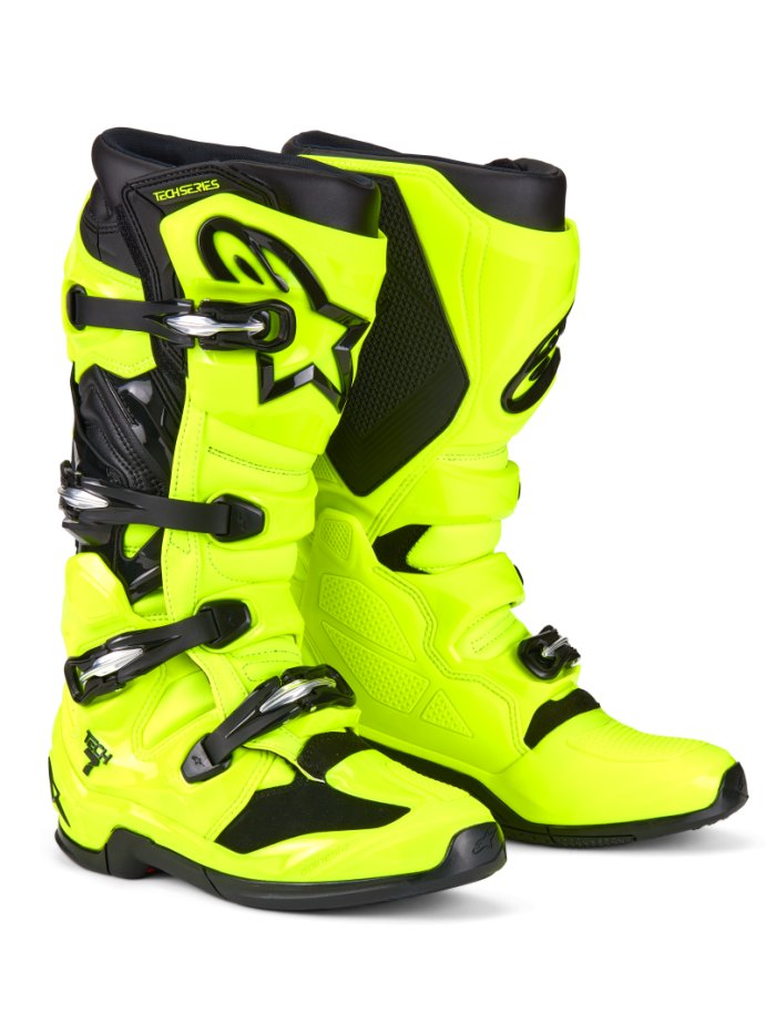 Alpinestars Tech 7 Boots Yellow Fluo Black