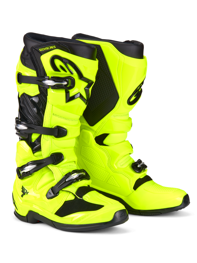 Alpinestars Tech 7 Boots Yellow Fluo Black