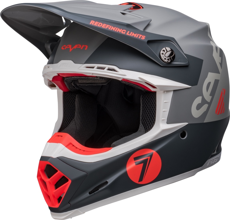 BELL Moto-9s Flex Seven Vanguard Helm - Matte Kohle Orange