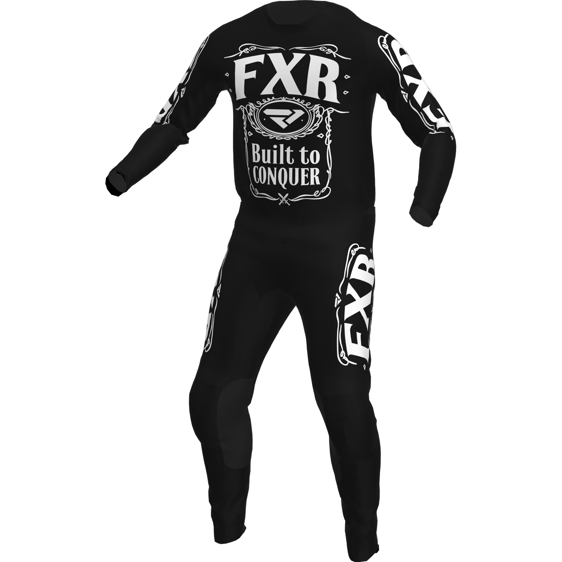 FXR Clutch MX Combo Black White