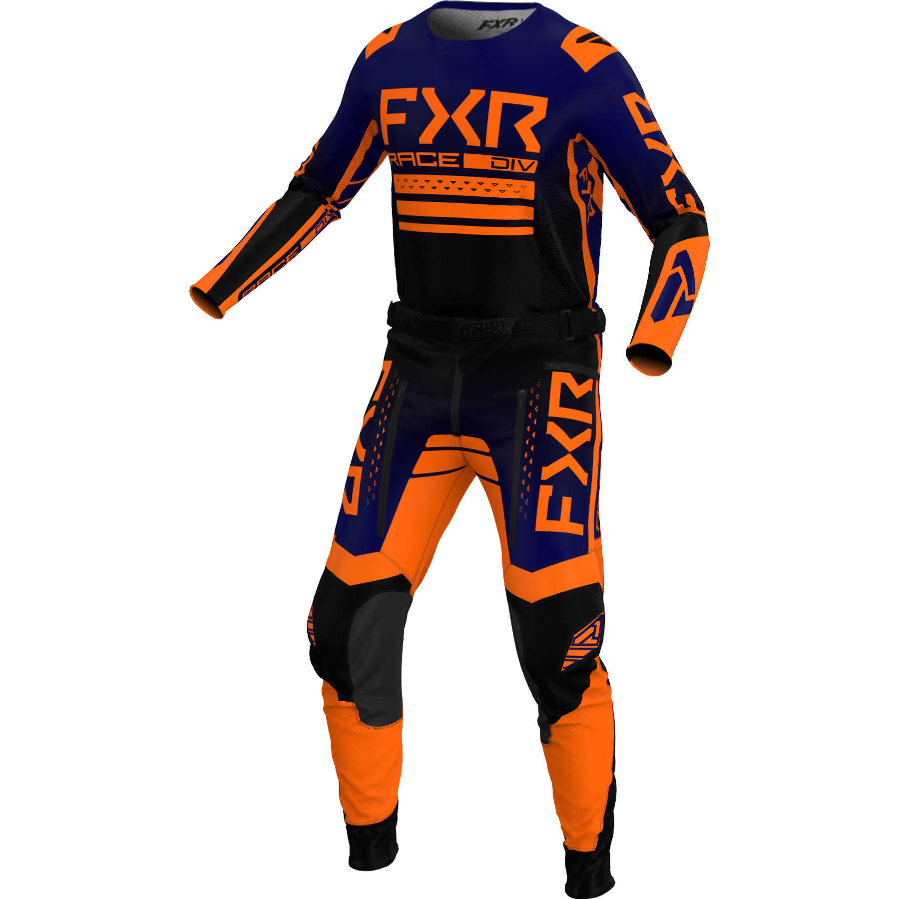 FXR Contender MX Combo Midnight Orange