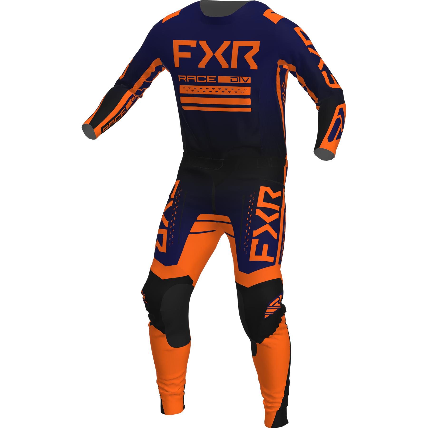 FXR Contender MX Combo Midnight Orange