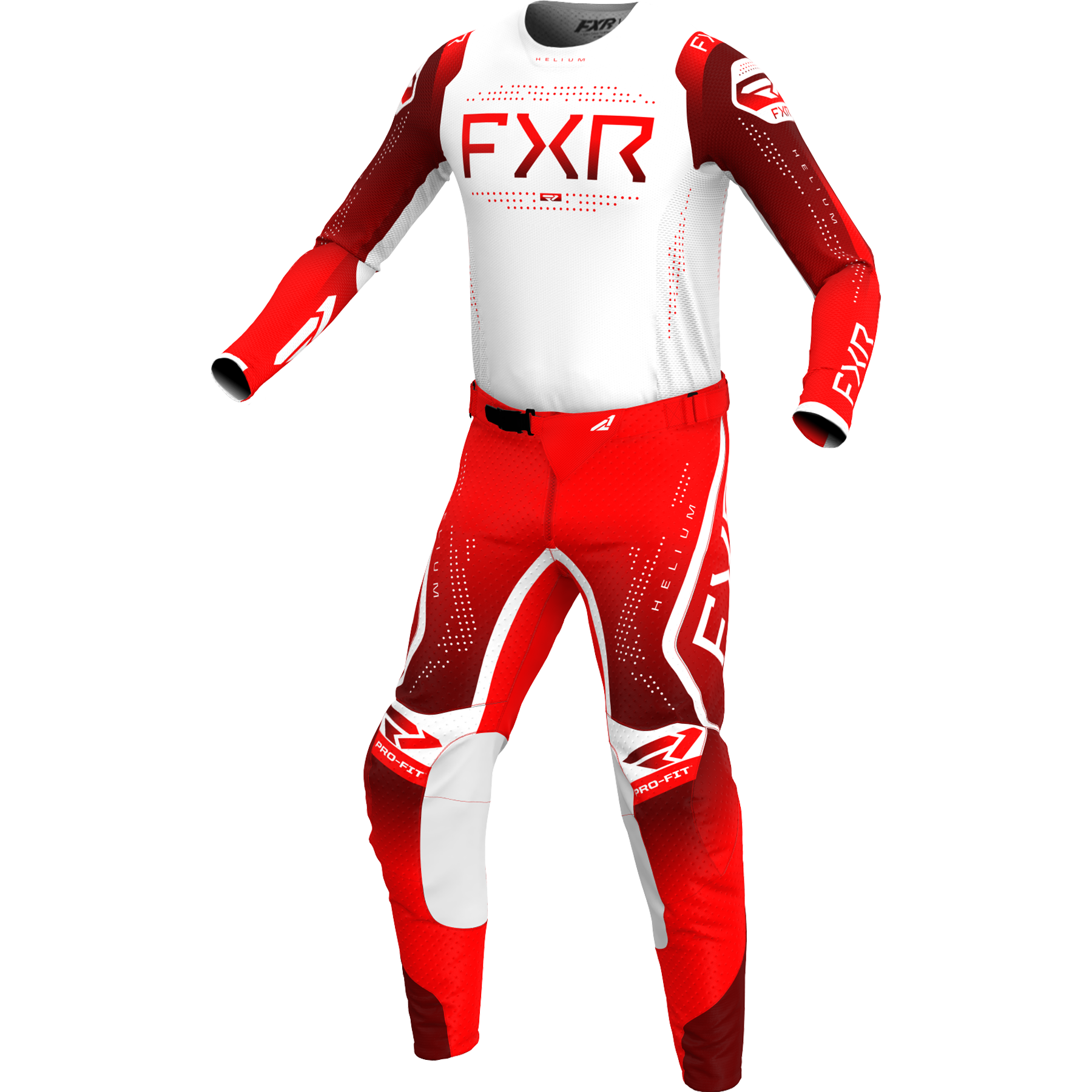 FXR Helium MX Combo Red