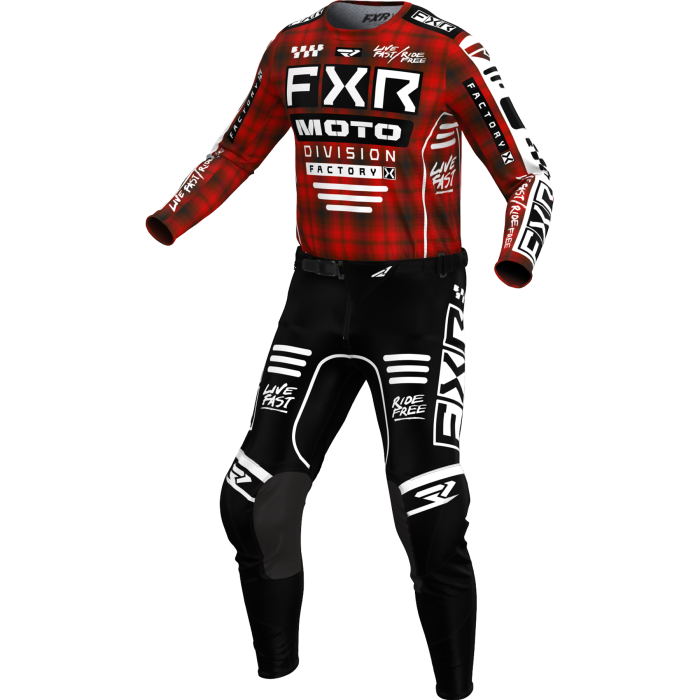 FXR Podium Gladiator MX Combo Plaid Black