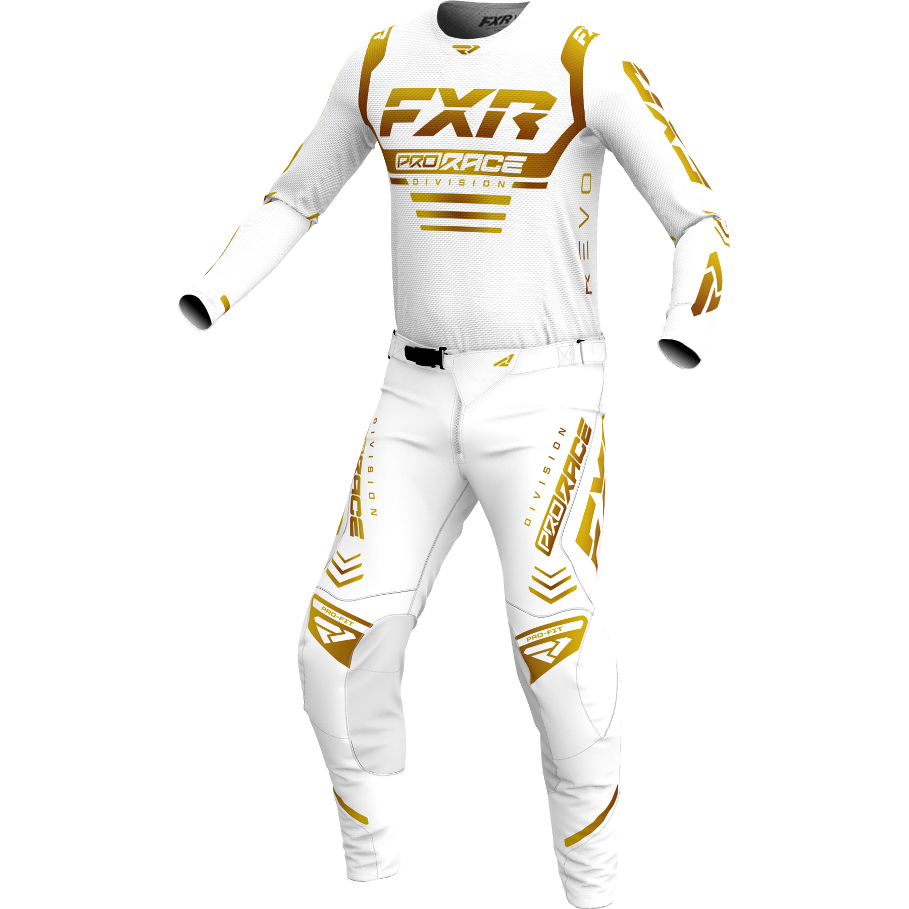 FXR Revo MX Combo White Gold