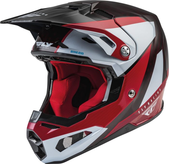 Fly Racing Formula Carbon Prime Helm Red White