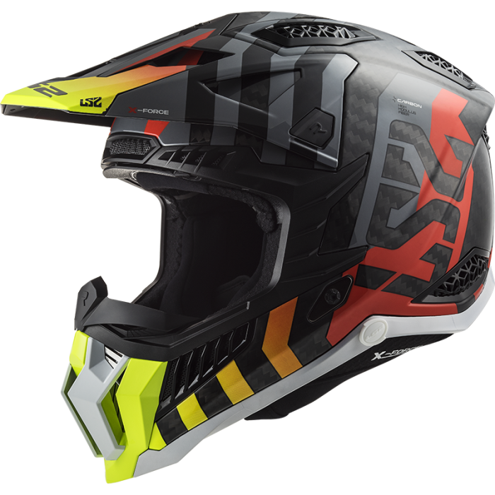 LS2 MX 703 X-Force C Helm Barrier Yellow Red 22.06