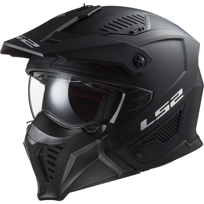 LS2 OF 606 Drifter Helm Solid Black 22.06