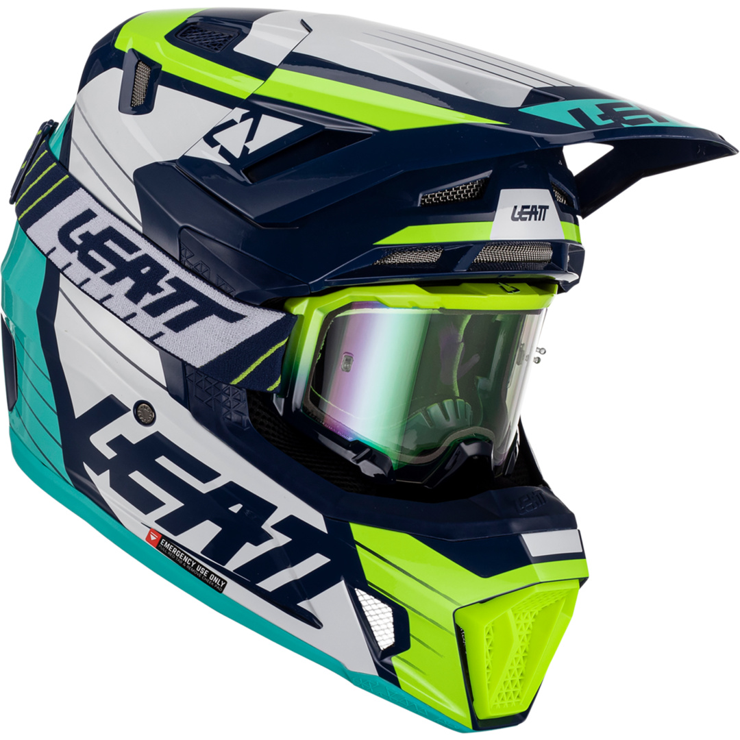 Leatt Helm Kit Moto 7.5 V23 mit 4.5 Brille Blue