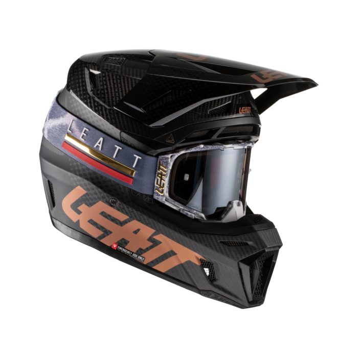 Leatt Moto 9.5 V22 carbon Helm schwarz 2022