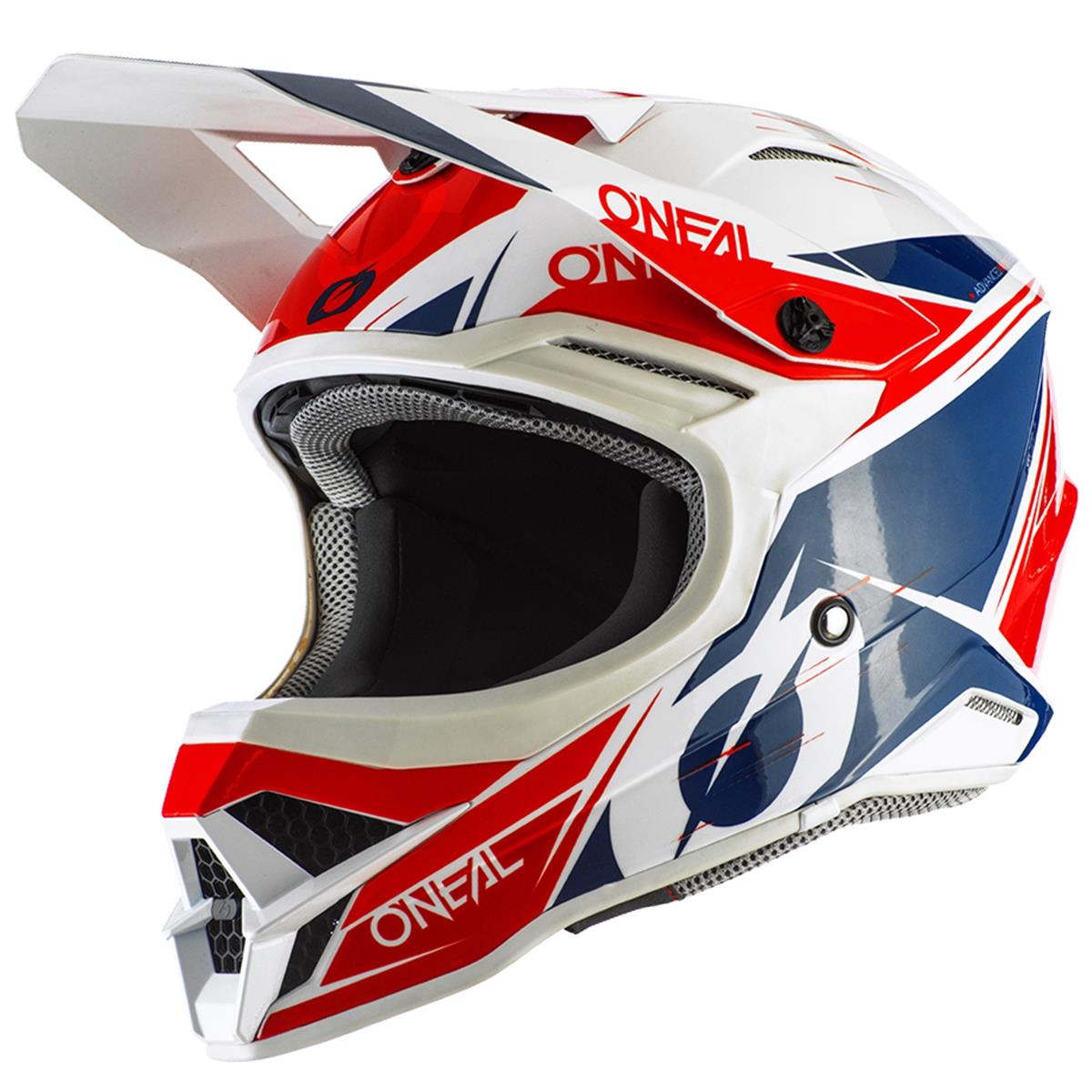 O`Neal 3SRS Helm Stardust White Blue Red