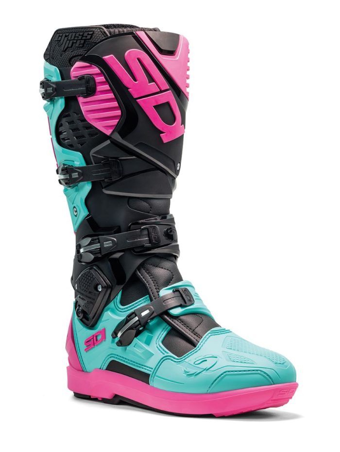 Sidi Crossfire 3SRS Boot Black Mint Pink