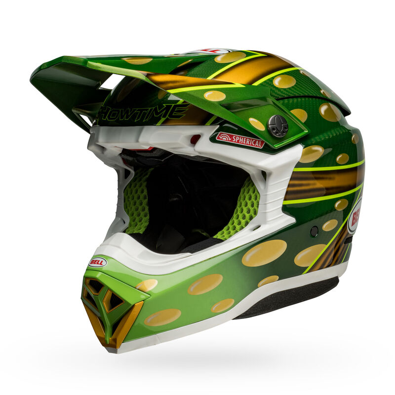 BELL Moto-10 Spherical Helm McGrath Replica 22 Gloss Gold Green